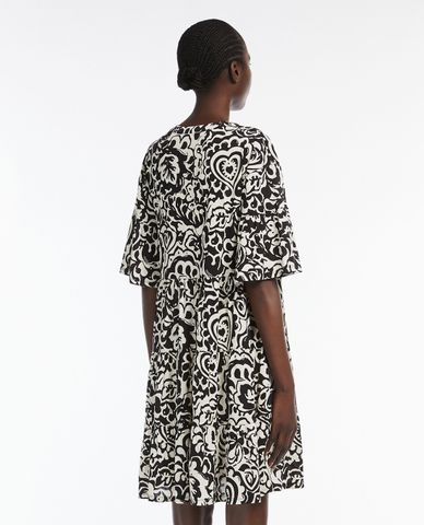  WEEKEND MAX MARA - Đầm xếp li mini cổ V tay ngắn Ely 