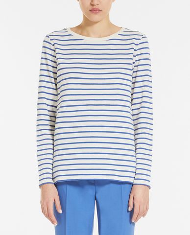  WEEKEND MAX MARA - Áo thun nữ phom suông tay dài Cotton Jersey 