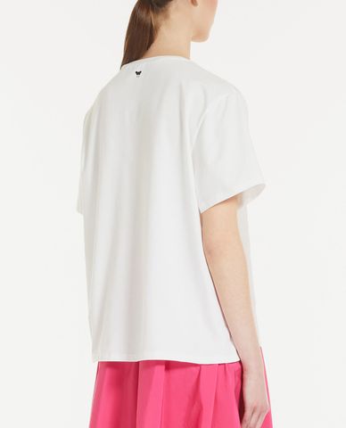  WEEKEND MAX MARA - Áo thun nữ ngắn tay cổ tròn phom suông Ussuri 