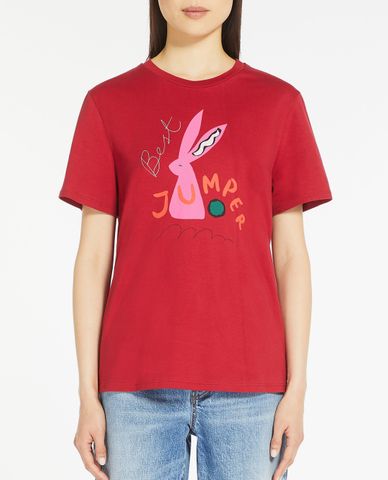  WEEKEND MAX MARA - Áo thun nữ cổ tròn tay ngắn Polka 