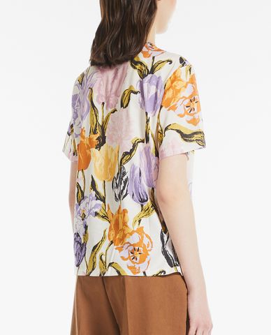  WEEKEND MAX MARA - Áo thun nữ tay ngắn cổ tròn phom suông Scoglio 