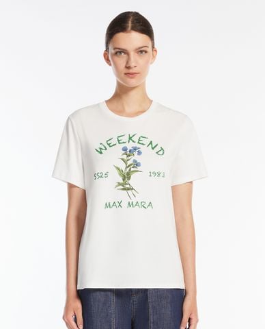  WEEKEND MAX MARA - Áo thun nữ cổ tròn tay ngắn Teiera 