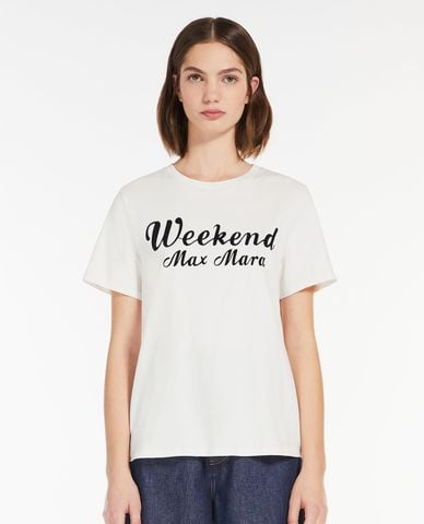  WEEKEND MAX MARA - Áo thun nữ cổ tròn tay ngắn Zirlo 