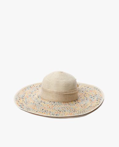  CECI - Nón rộng vành nữ đan móc thắt nơ nữ tính 