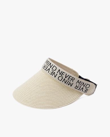  CECI - Nón nửa đầu nữ phối chữ in thời trang 