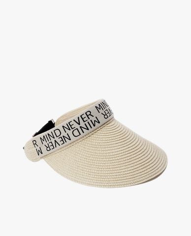  CECI - Nón nửa đầu nữ phối chữ in thời trang 