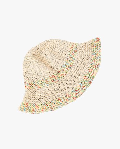  CECI - Nón bucket nữ đan móc phối viền màu sắc tươi sáng 