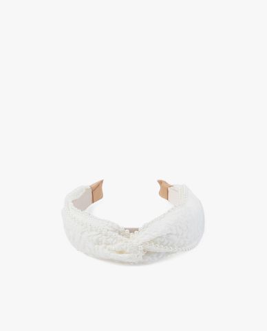  CECI - Băng đô cài tóc nữ bọc vải đính ngọc trai sang trọng 