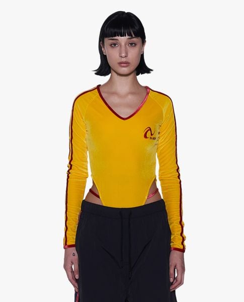  NERDY - Bodysuits nữ cổ V tay dài NY Velvet 