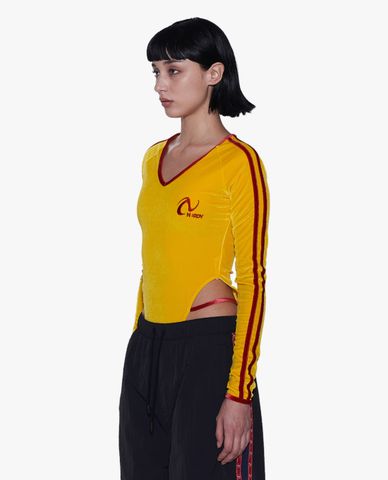  NERDY - Bodysuits nữ cổ V tay dài NY Velvet 