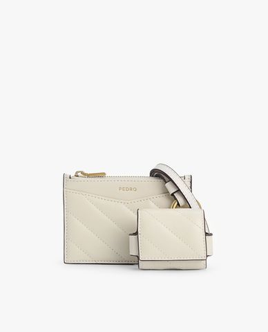  PEDRO - Ví đựng name card nữ Leather Quilted 