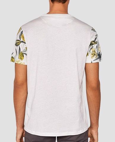  TED BAKER - Áo thun cổ tròn tay ngắn họa tiết nhiệt đới Bark 