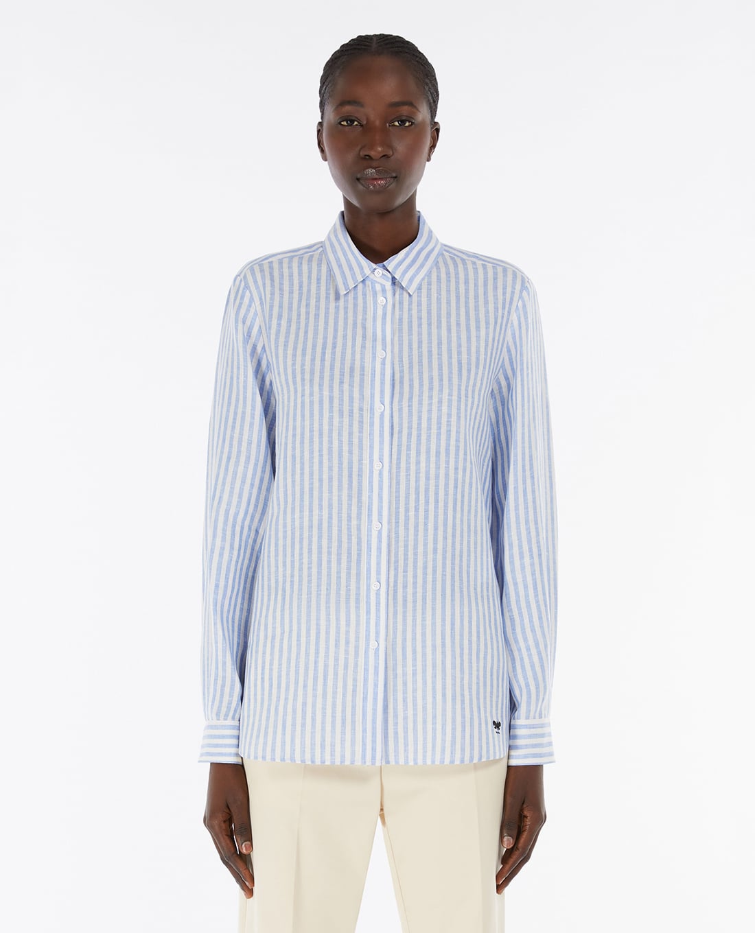 WEEKEND MAX MARA - Áo sơ mi nữ cổ bẻ tay dài Josef