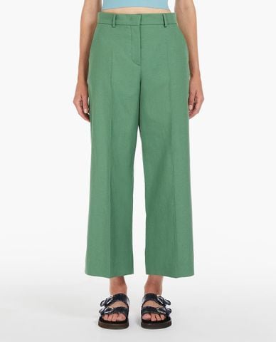  WEEKEND MAX MARA - Quần ống rộng xếp li Zircone 
