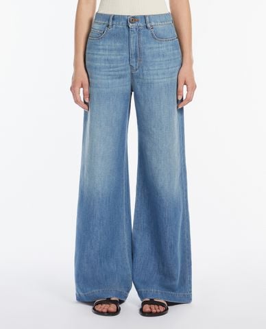  WEEKEND MAX MARA - Quần jeans nữ ống rộng Volpino 