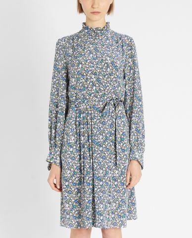  WEEKEND MAX MARA - Đầm midi phom suông tay dài Silk Crepe De Chine 