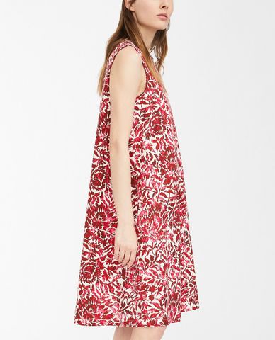  WEEKEND MAX MARA - Đầm mini cổ tròn sát nách trẻ trung Cotton Pique 