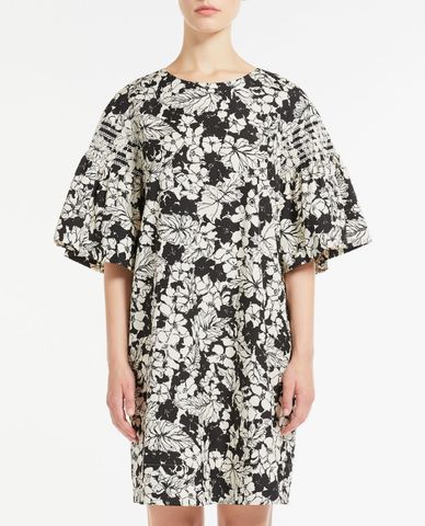  WEEKEND MAX MARA - Đầm mini cổ tròn tay ngắn ống rộng phom suông Ondina 