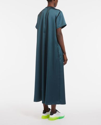  WEEKEND MAX MARA - Đầm midi tay ngắn cổ thuyền phom suông Satin Maga 