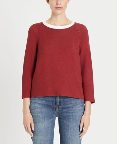  WEEKEND MAX MARA - Áo dệt kim nữ tay lỡ phom suông hiện đại 