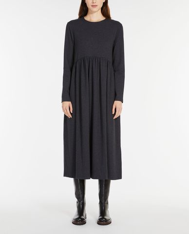  WEEKEND MAX MARA - Đầm xếp li midi phom suông tay dài Aversa 