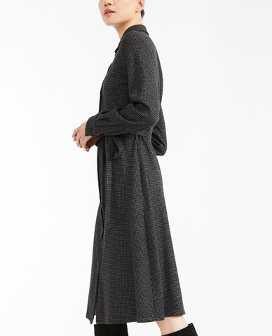  WEEKEND MAX MARA - Đầm midi cổ bẻ tay dài phối túi thời trang 