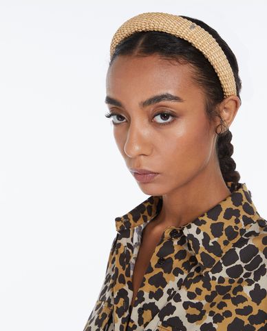  WEEKEND MAX MARA - Băng đô cài tóc bản vừa đính logo Eschilo 