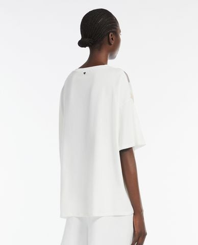  WEEKEND MAX MARA - Áo thun nữ cổ tròn tay ngắn Pampas 