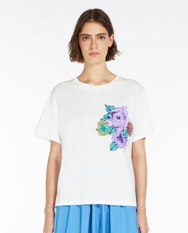  WEEKEND MAX MARA - Áo thun nữ cổ tròn tay ngắn Luis 