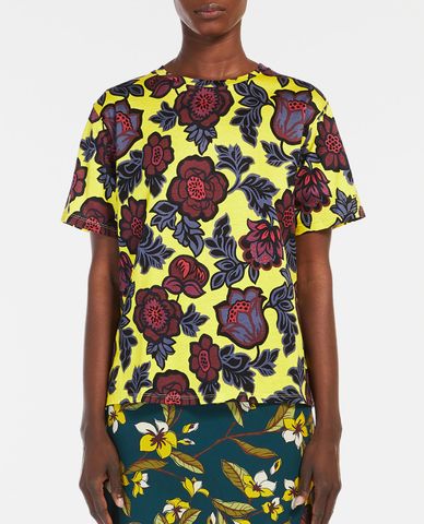  WEEKEND MAX MARA - Áo thun nữ ngắn tay họa tiết hoa Jerzu 