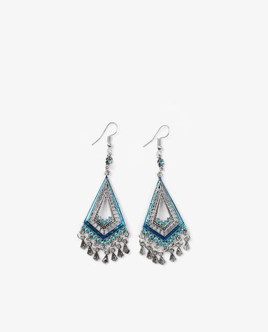  CECI - Khuyên tai nữ dáng thả tua rua cá tính 