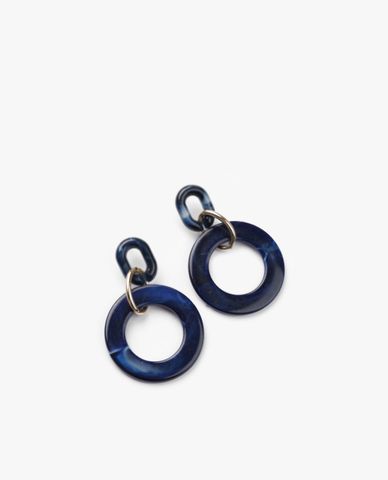  CECI - Khuyên tai nữ dáng thả thiết kế khoen tròn thời trang 