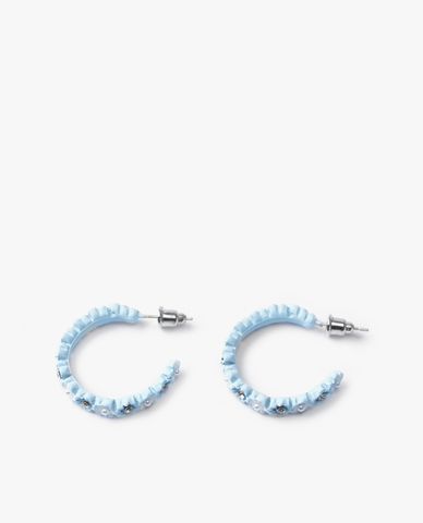  CECI - Khuyên tai nữ khoen tròn dạng hở thiết kế vòng hoa xinh xắn 