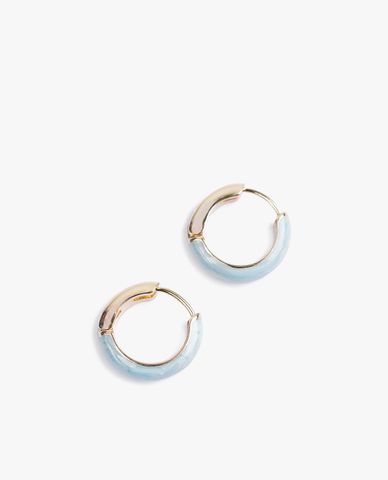  CECI - Khuyên tai nữ khoen tròn nạm đá tinh tế 