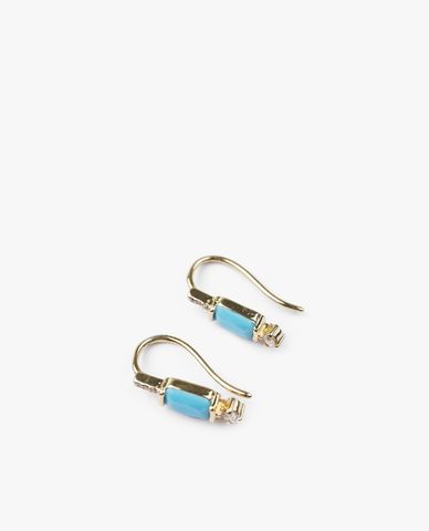  CECI - Khuyên tai nữ xỏ lỗ phối đá lấp lánh 