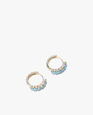  CECI - Khuyên tai nữ khoen tròn nhỏ đính đá 