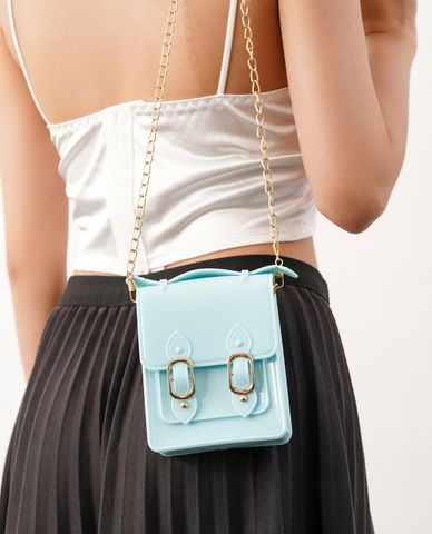  CECI - Túi đeo chéo nữ chữ nhật nắp gập thời trang 