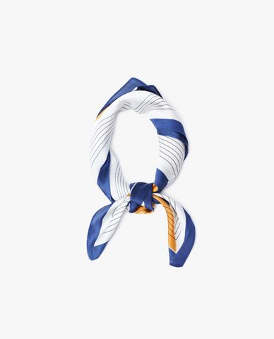  CECI - Khăn choàng nữ dáng dài phối sọc trang nhã 