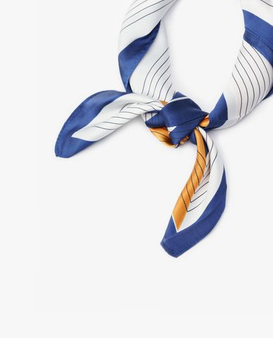  CECI - Khăn choàng nữ dáng dài phối sọc trang nhã 