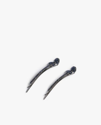  CECI - Pack 2 kẹp tóc nữ hình chiếc nơ đính đá thời trang 