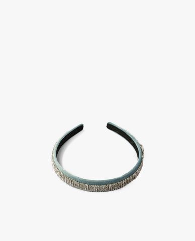  CECI - Băng đô cài tóc nữ bọc vải đính đá lấp lánh 