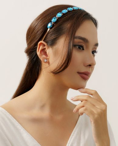  CECI - Băng đô cài tóc nữ đính đá nhiều màu sang trọng 