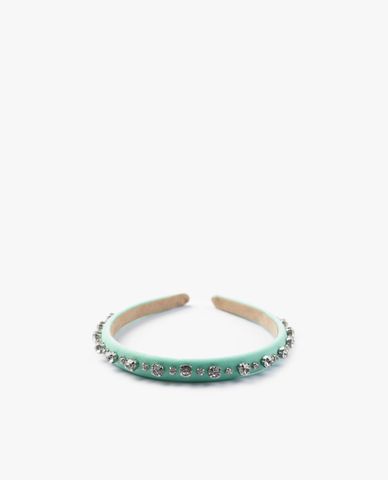  CECI - Băng đô cài tóc nữ bọc vải đính đá lấp lánh 