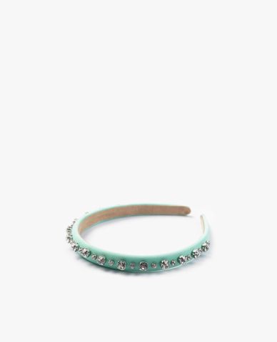  CECI - Băng đô cài tóc nữ bọc vải đính đá lấp lánh 