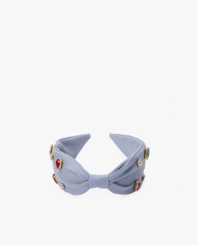  CECI - Băng đô cài tóc nữ bọc vải bản lớn đính đá sang trọng 