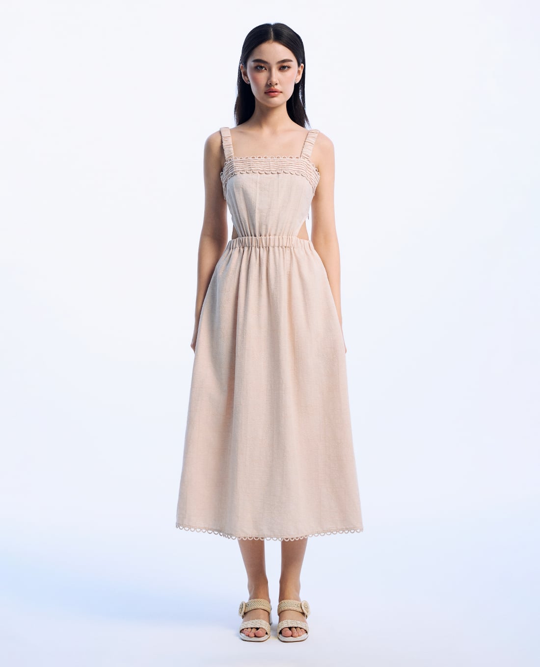 GIGI - Đầm hai dây midi cut out tinh tế