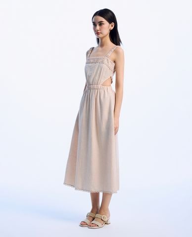  GIGI - Đầm hai dây midi cut out tinh tế 