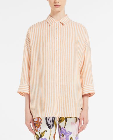  WEEKEND MAX MARA - Áo sơ mi nữ tay lỡ kẻ sọc Nebula 