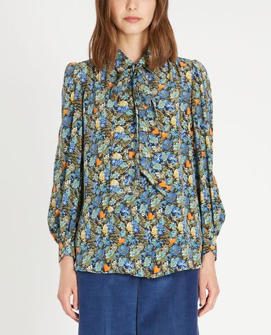  WEEKEND MAX MARA - Áo sơ mi nữ tay dài Silk Crepe De Chine 