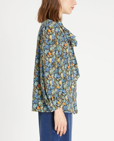  WEEKEND MAX MARA - Áo sơ mi nữ tay dài Silk Crepe De Chine 